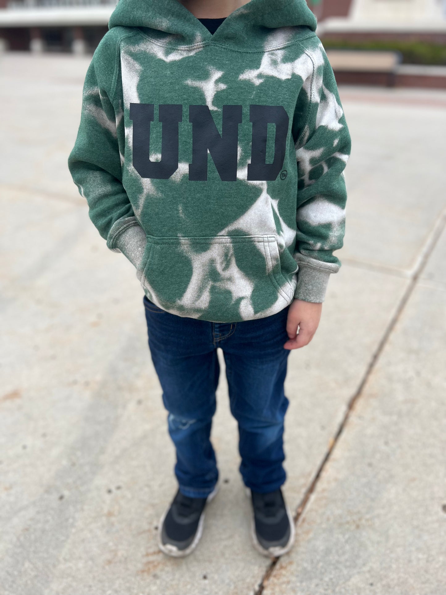 KIDS UND bleached hoodie