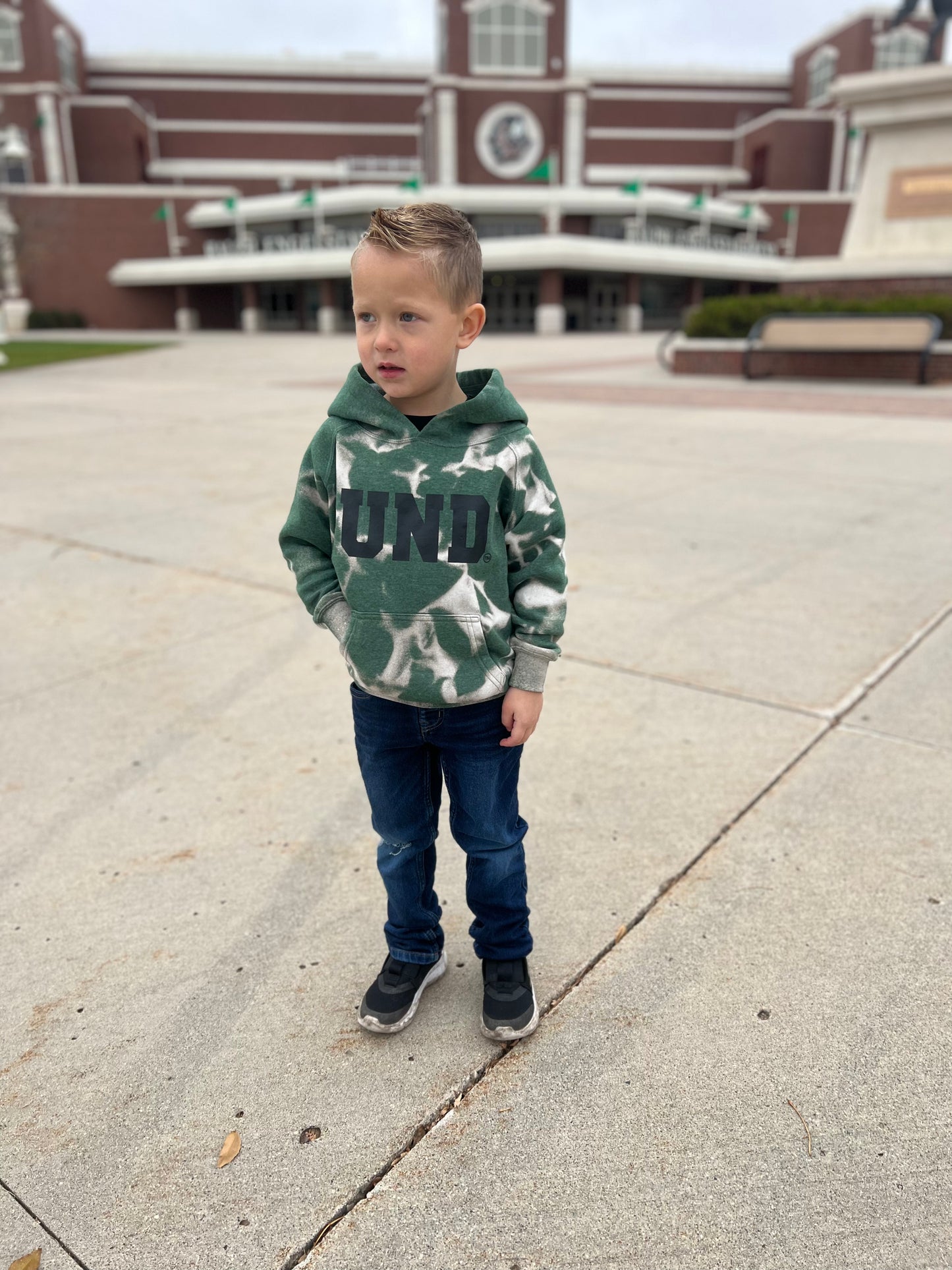 KIDS UND bleached hoodie